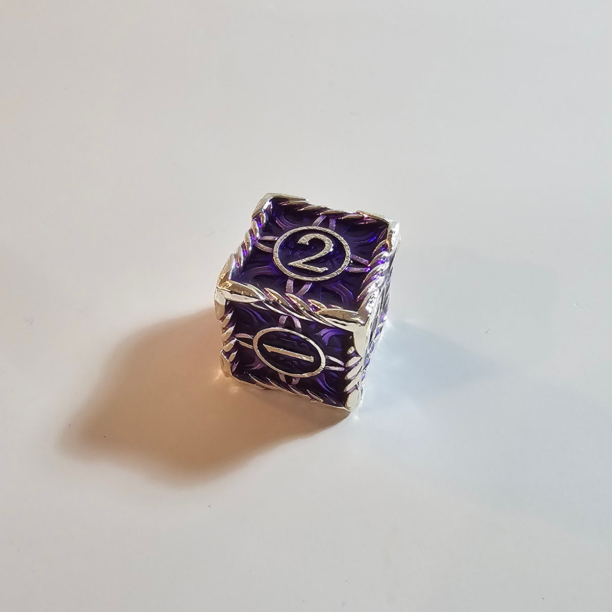 Set di dadi in metallo pieno Astral Violet