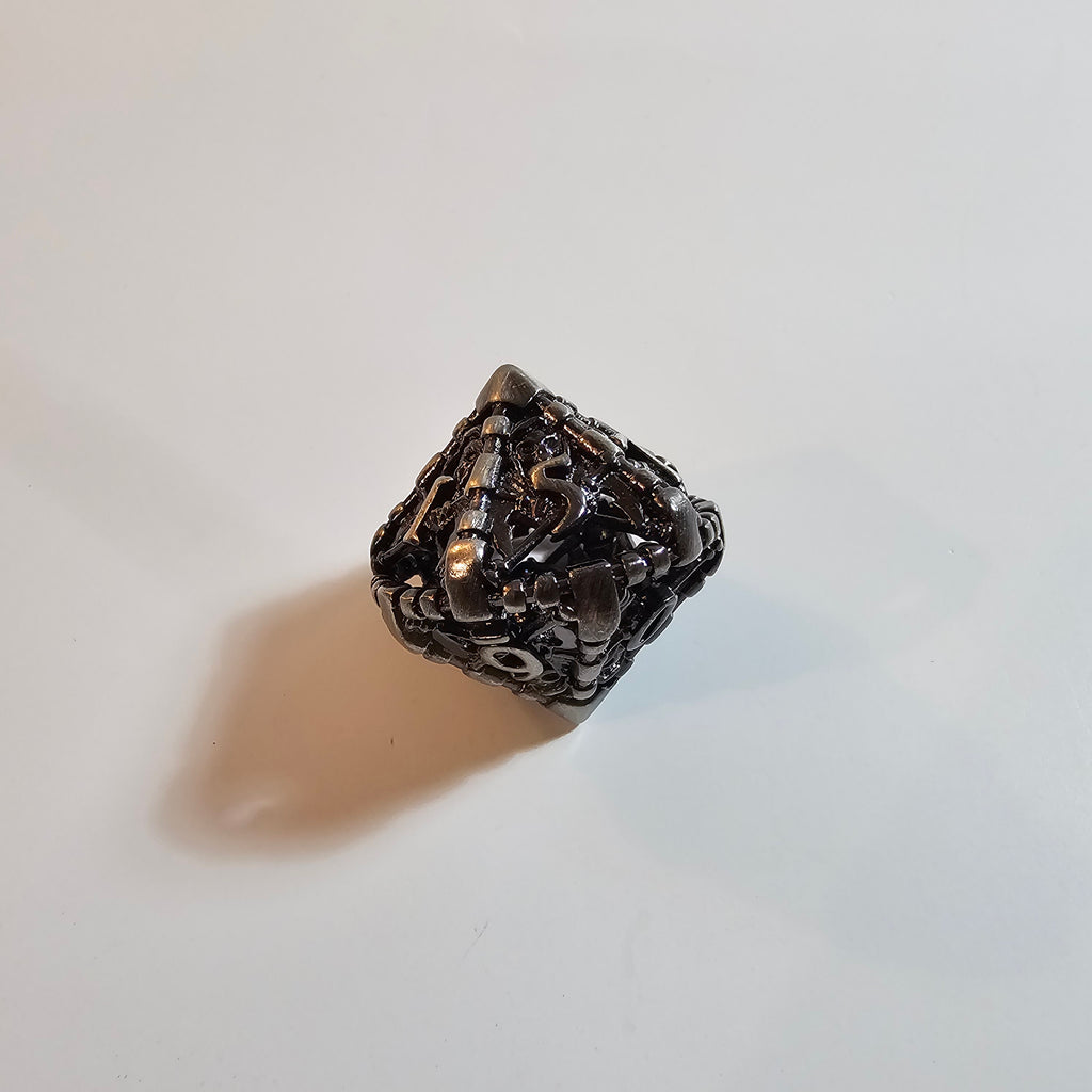 Jeu de dés en métal creux « Faucheuse »