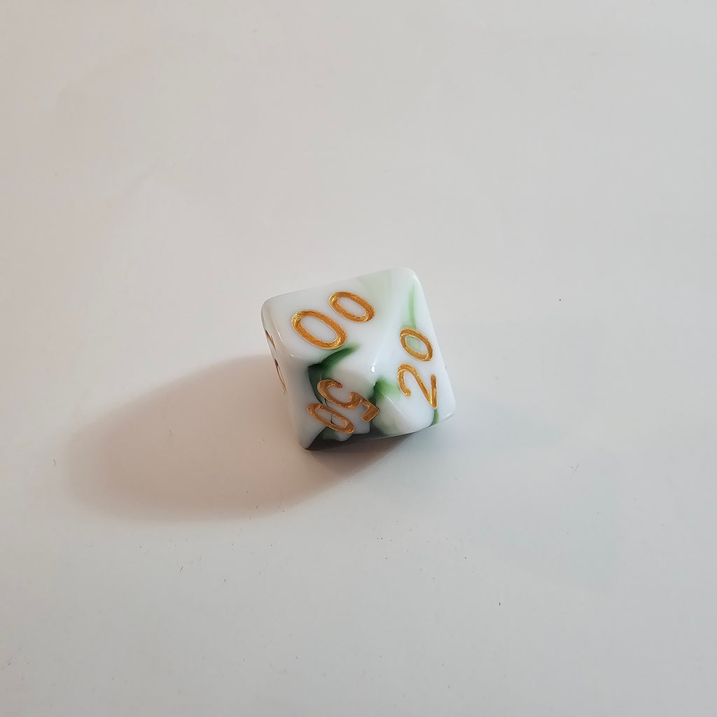 Smaragd-Schleier Acryl-Würfelset
