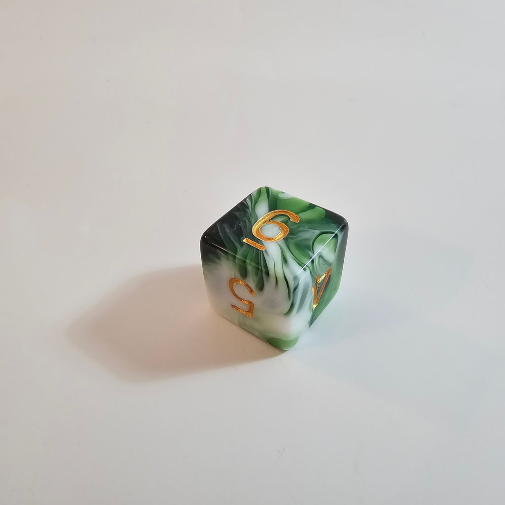 Smaragd-Schleier Acryl-Würfelset