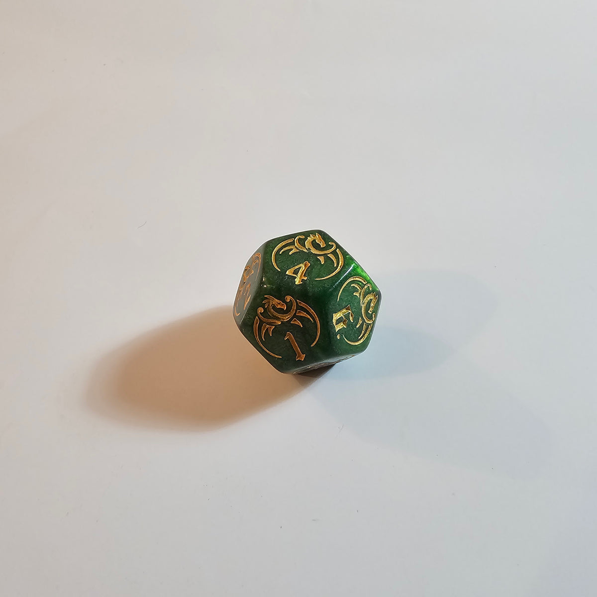 Set di dadi in acrilico Drago Verde