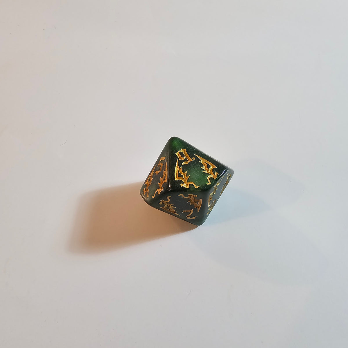 Set di dadi in acrilico Drago Verde