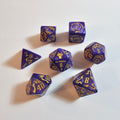 Set de dados acrílicos del Dragón Púrpura