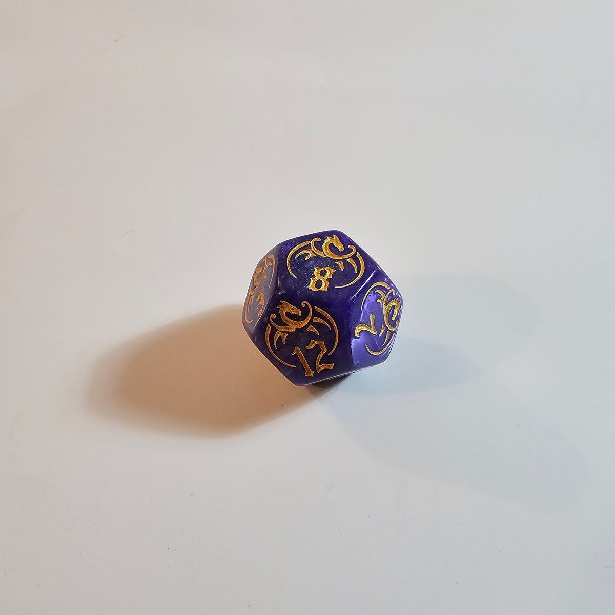 Set de dados acrílicos del Dragón Púrpura