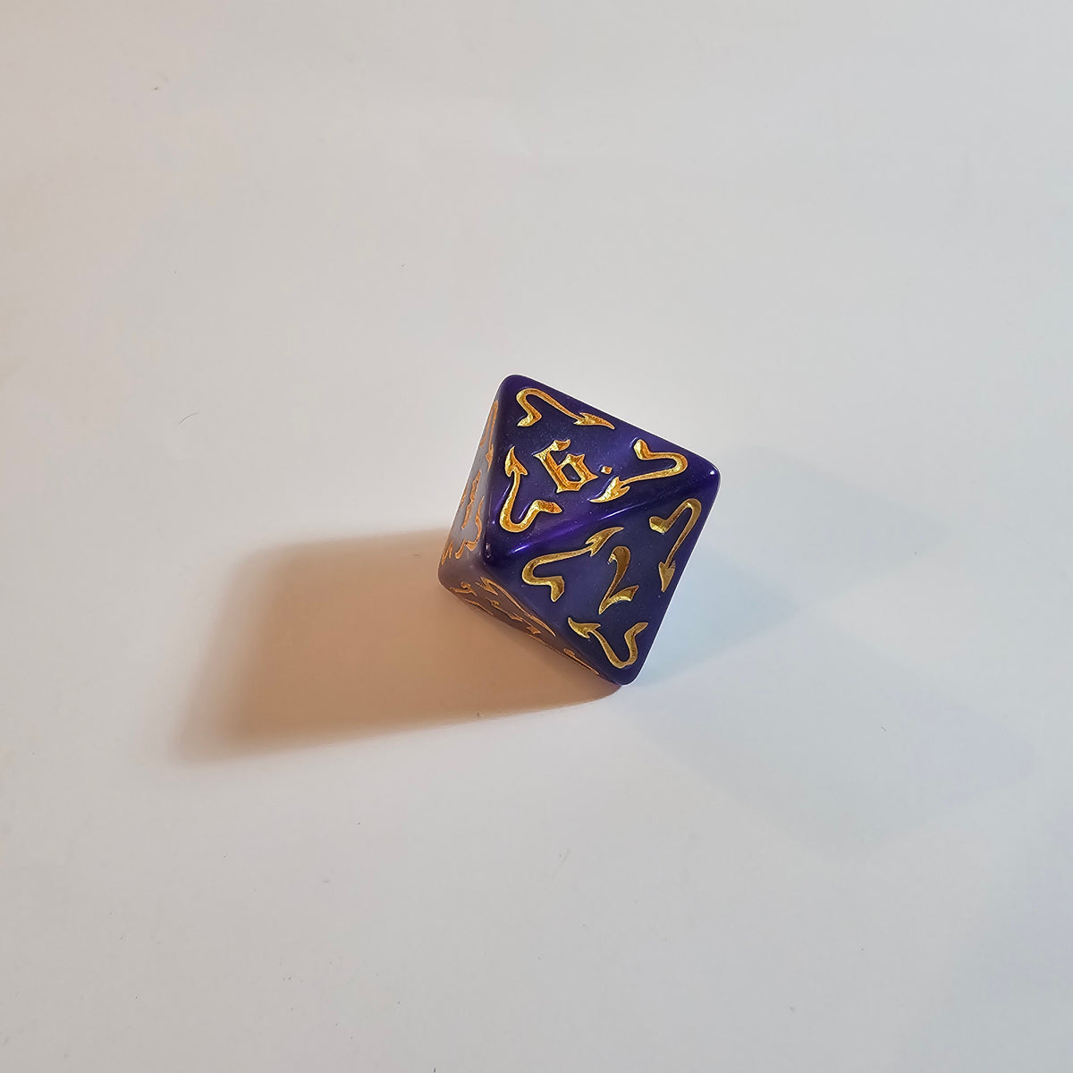 Set de dados acrílicos del Dragón Púrpura