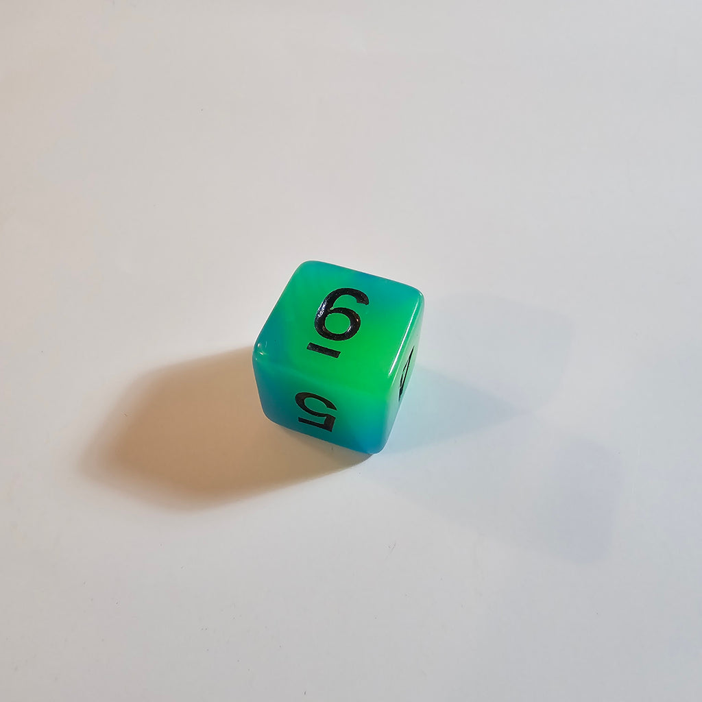 Set di dadi in acrilico Alchemist Green Glow