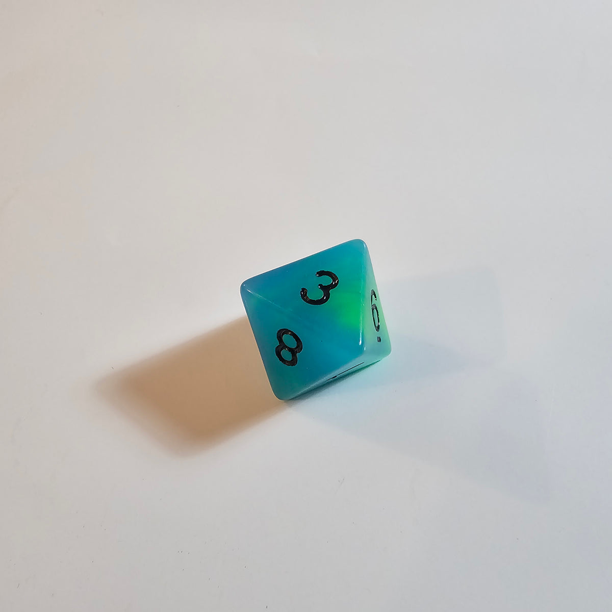 Set di dadi in acrilico Alchemist Green Glow