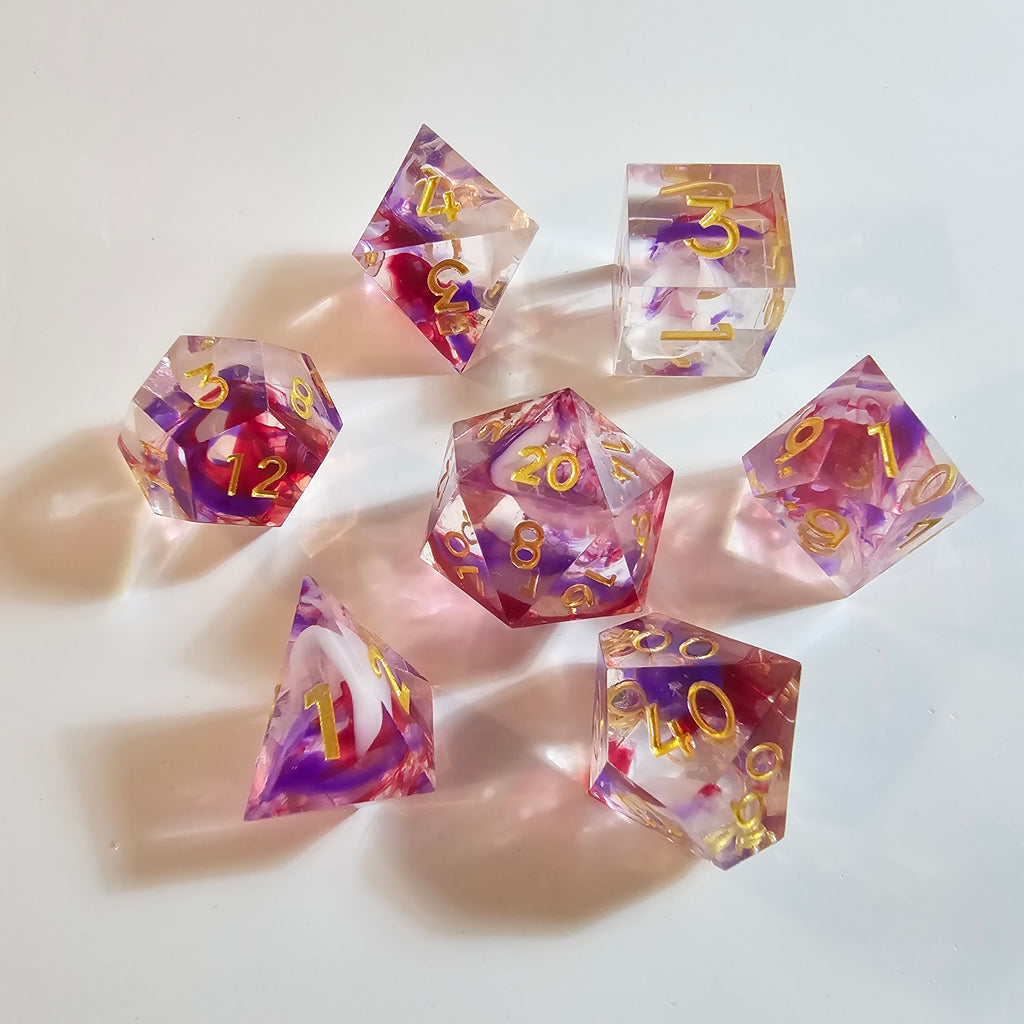Whisper's Breeze Sharp Edge Resin Dice Set