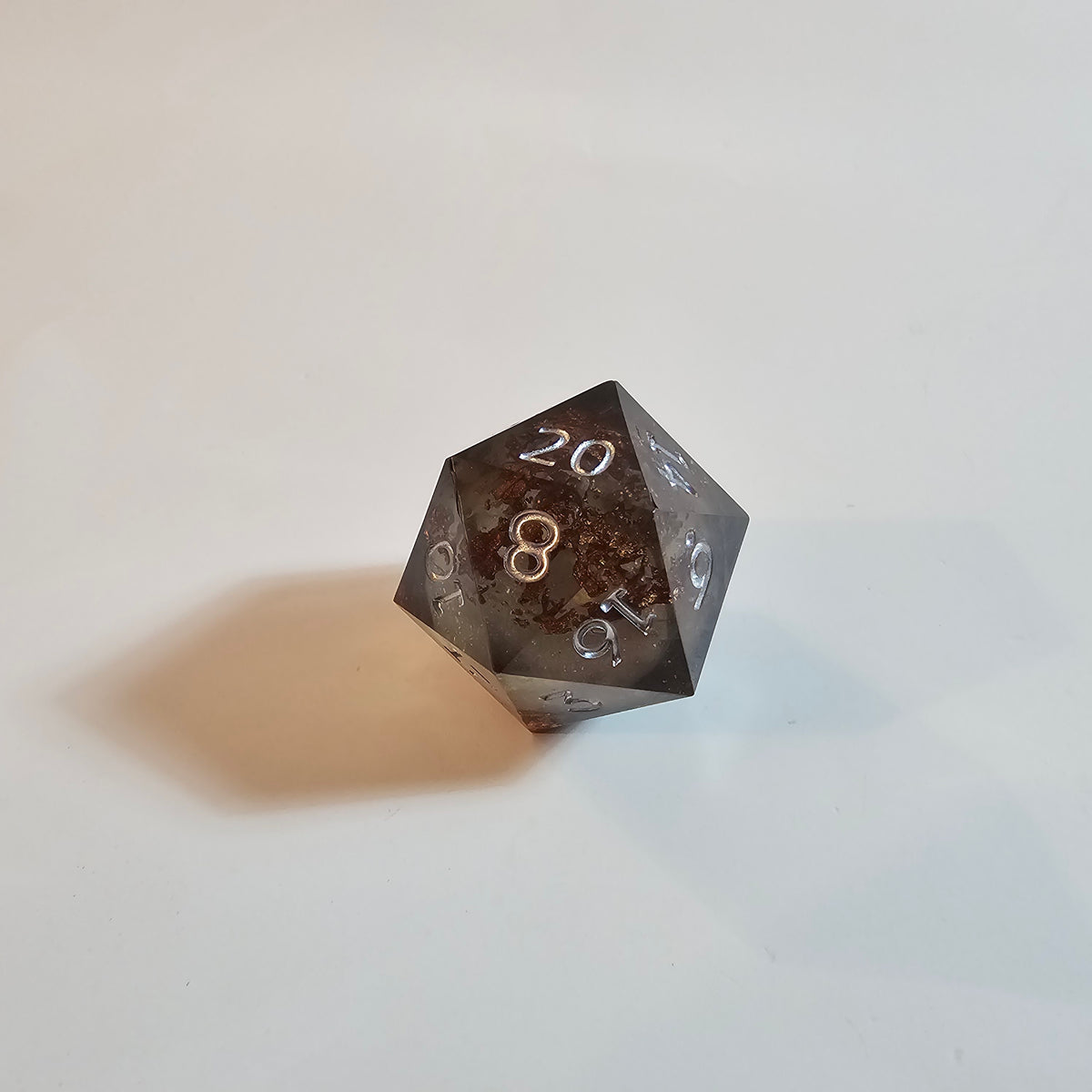 Shadow Rust Quicksand Sharp Edge Resin Dice Set