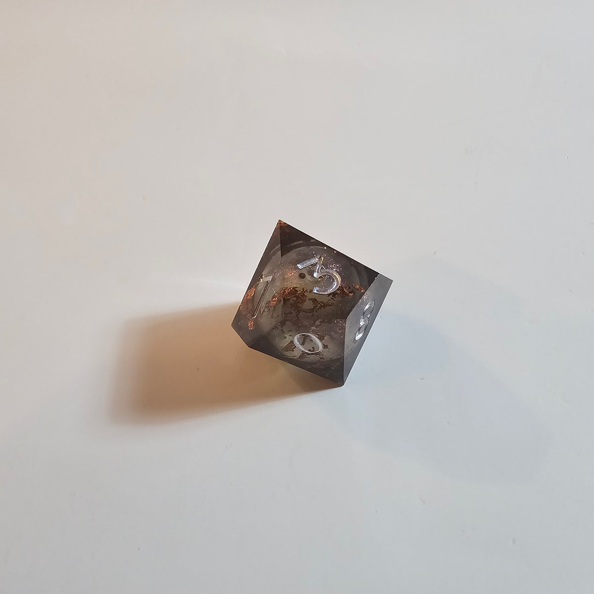 Shadow Rust Quicksand Sharp Edge Resin Dice Set