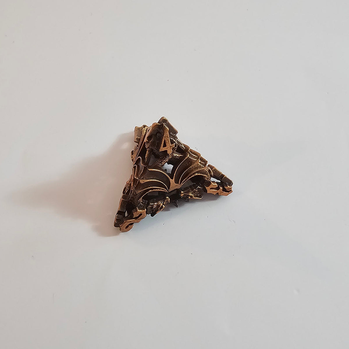 Set de dados de metal hueco Copper Wing Dragons