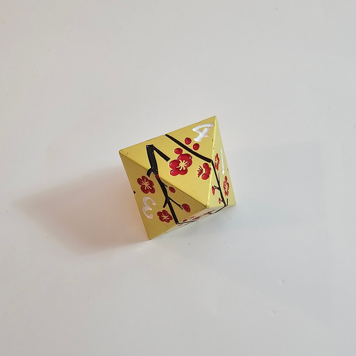 Gold Blossom Solid Metal Dice Set