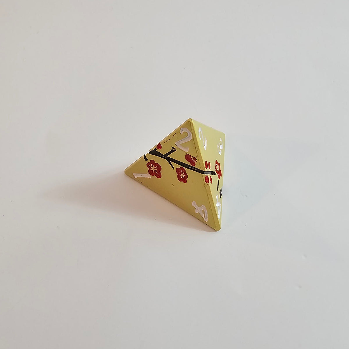 Gold Blossom Solid Metal Dice Set