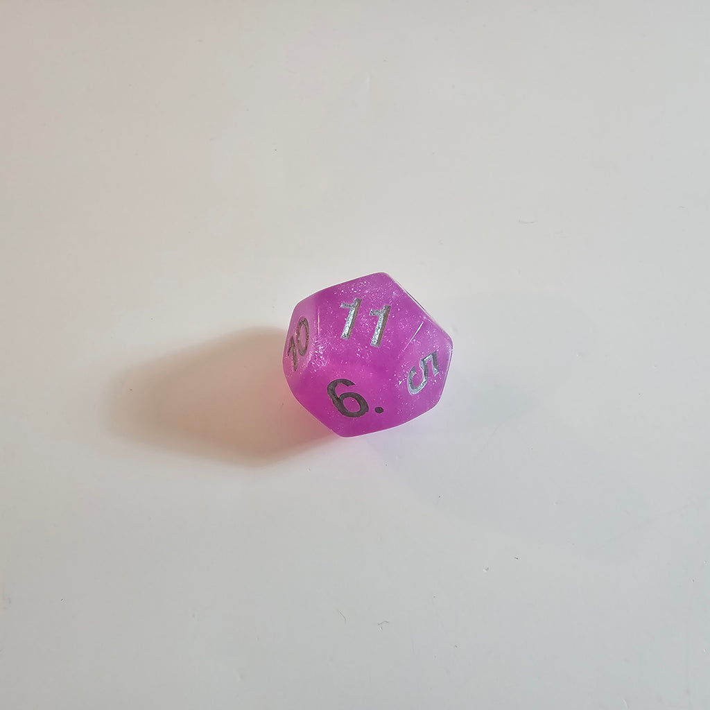 Magenta-Nebel Acryl-Würfelset