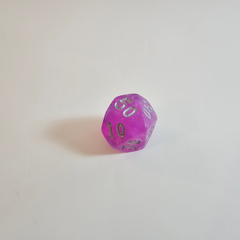 Magenta-Nebel Acryl-Würfelset