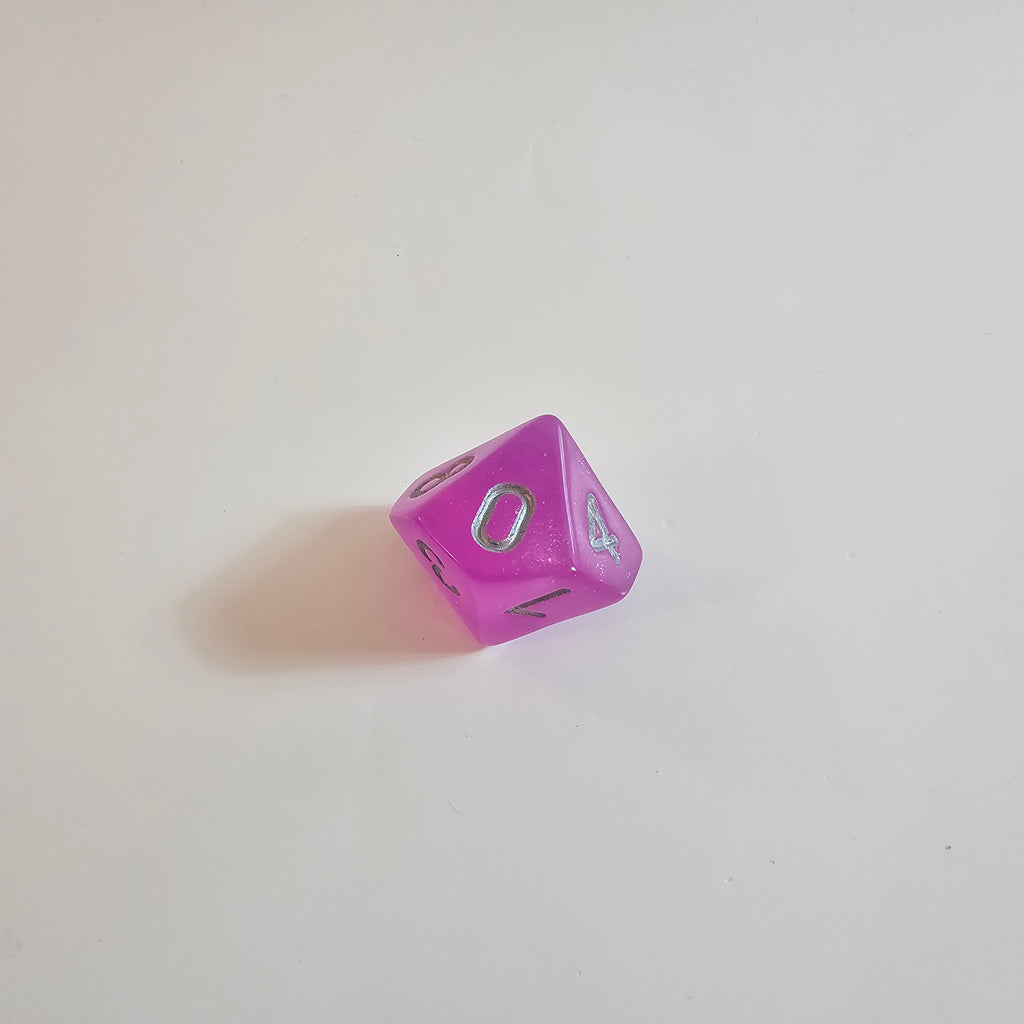 Magenta-Nebel Acryl-Würfelset