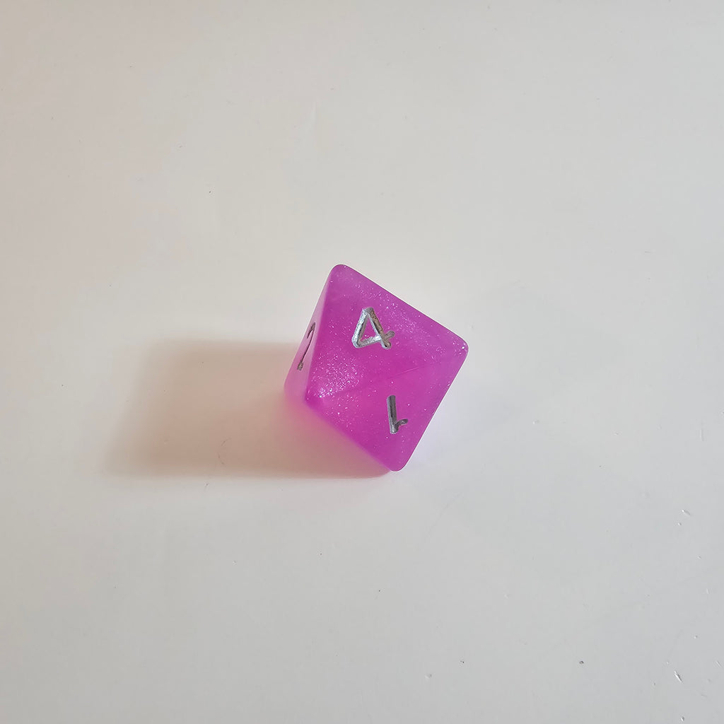 Magenta-Nebel Acryl-Würfelset