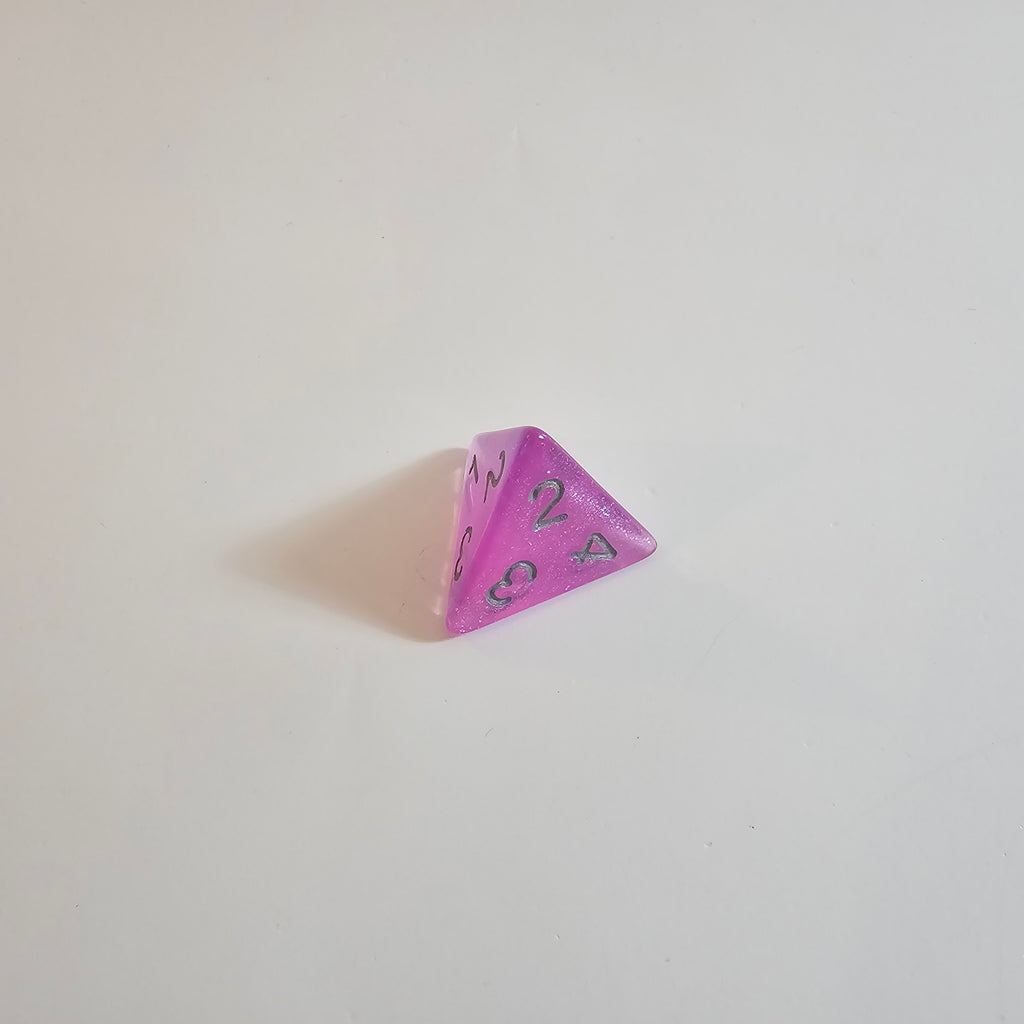 Magenta-Nebel Acryl-Würfelset
