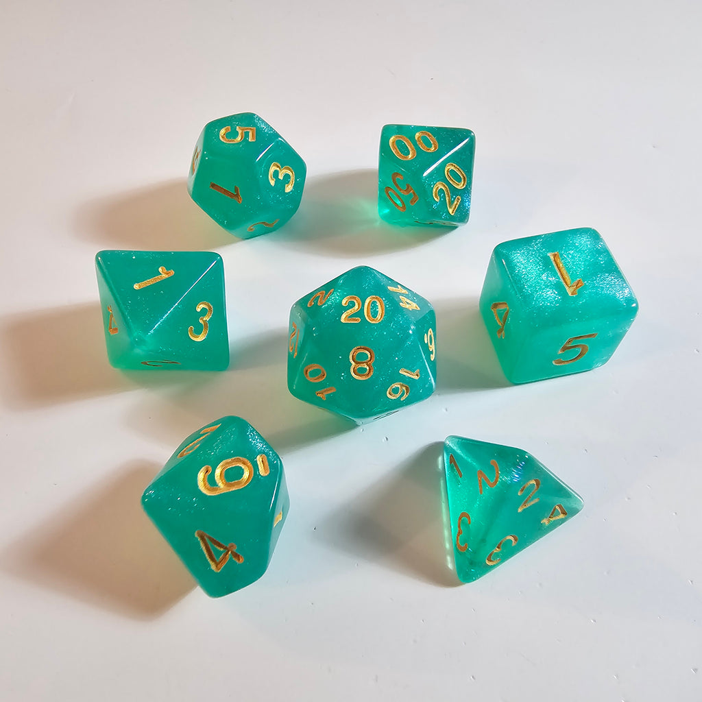 Mermaid's Tale Acrylic Dice Set