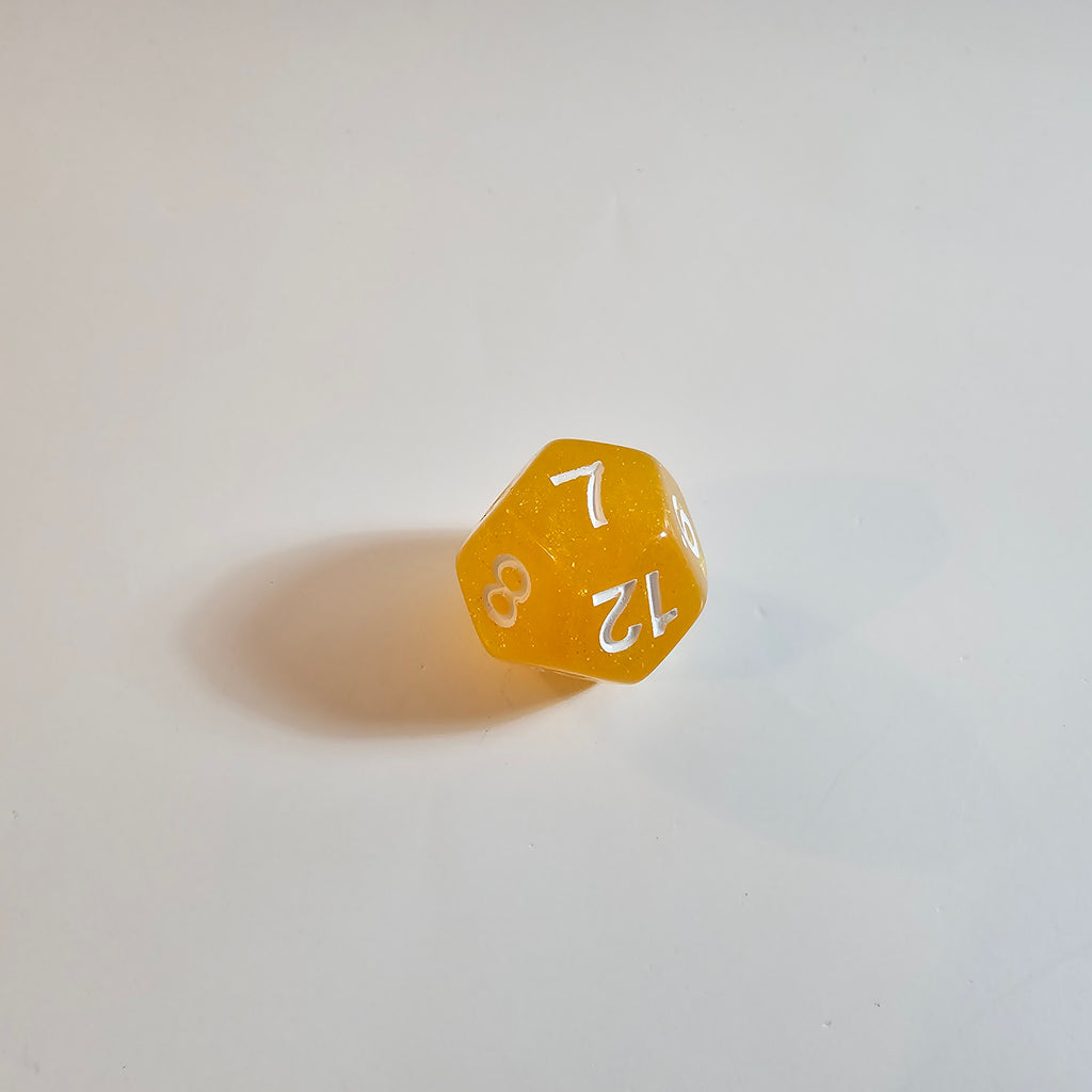 Juego de dados de acrílico Honeygold
