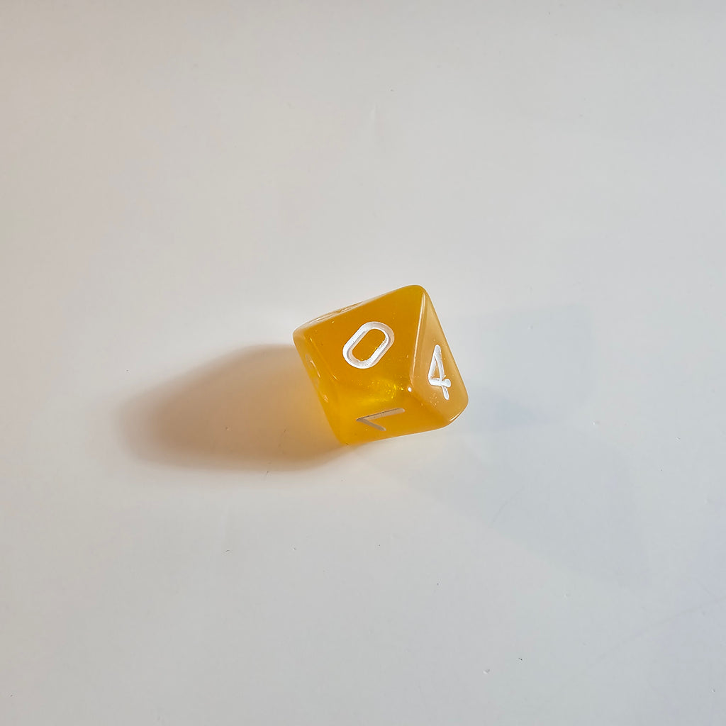 Juego de dados de acrílico Honeygold