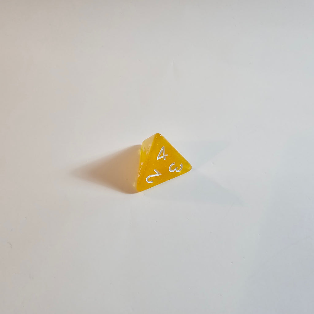 Juego de dados de acrílico Honeygold