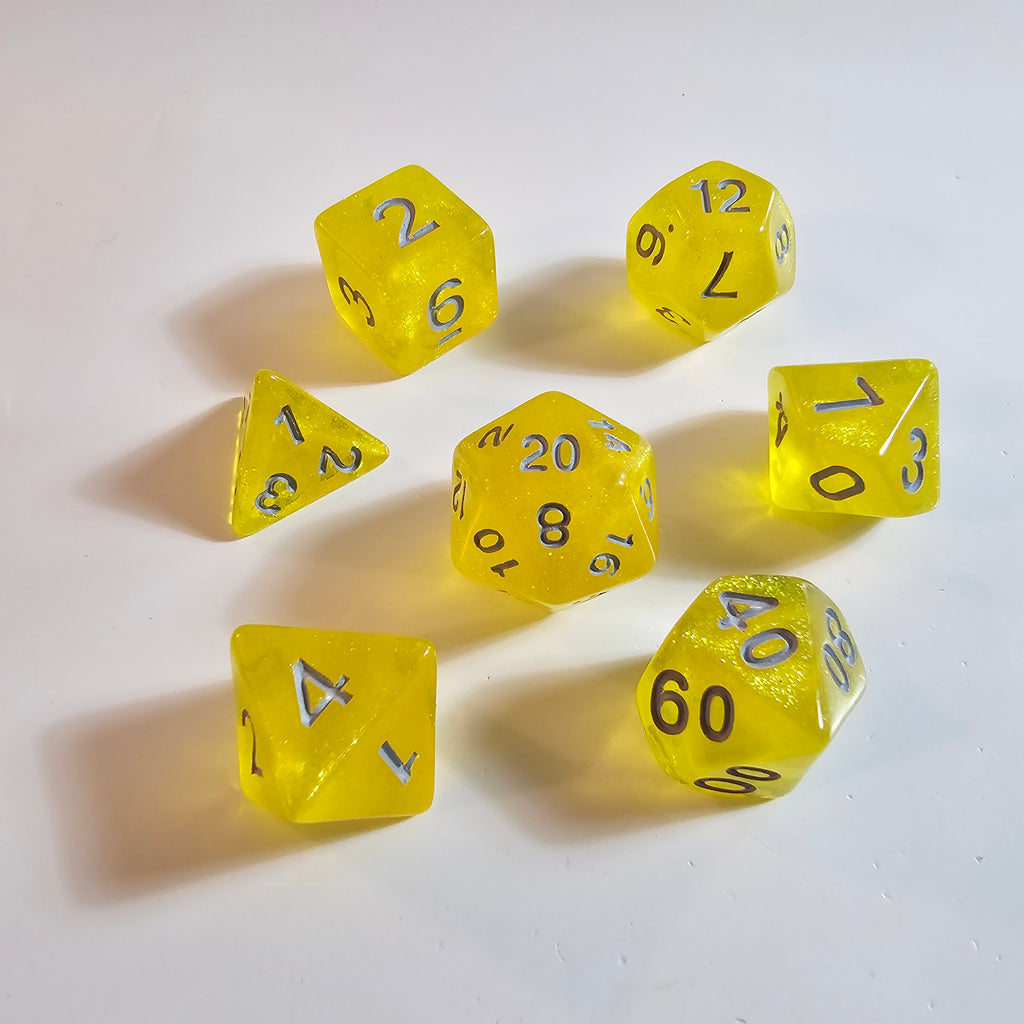 Lemonburst Acrylic Dice Set