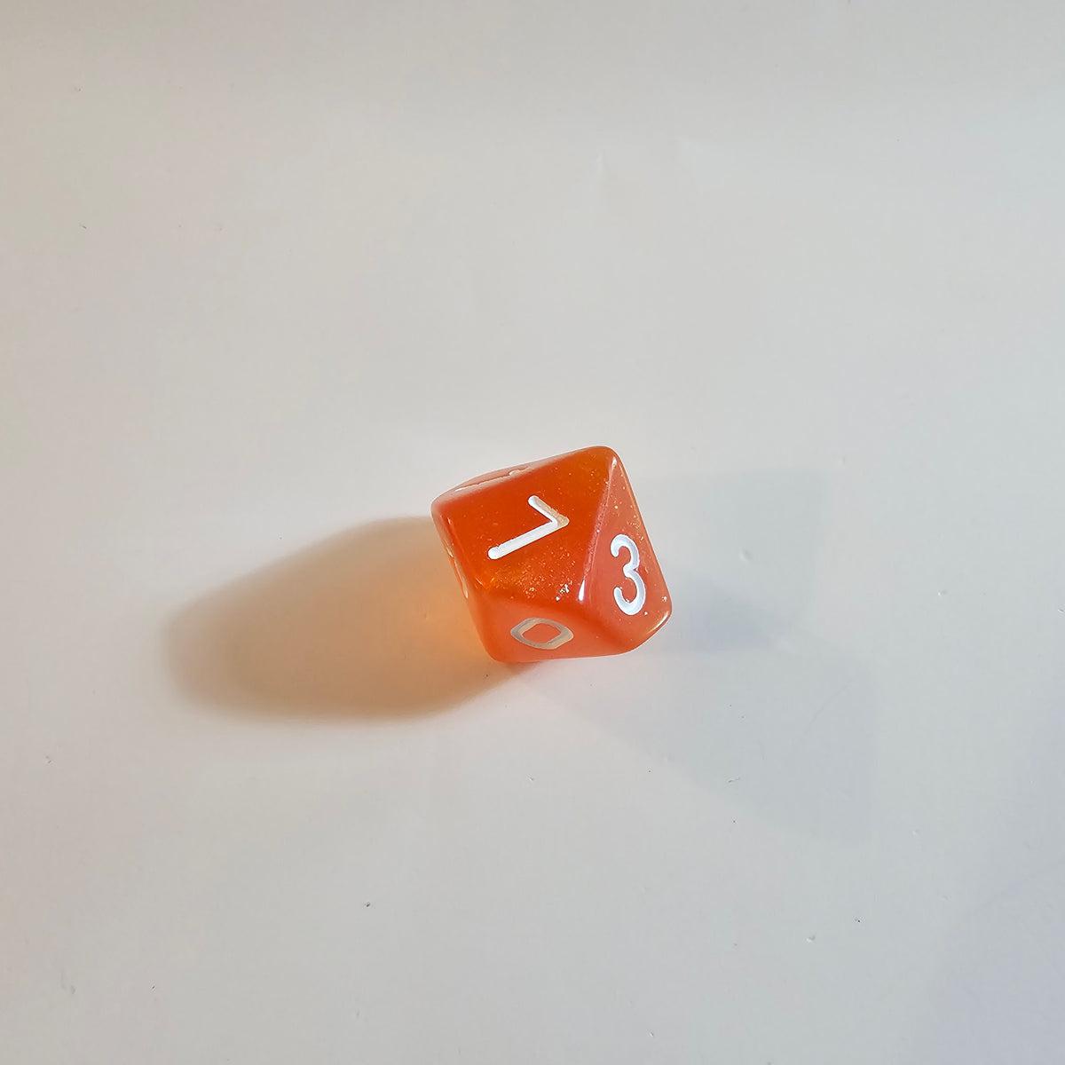 Set di dadi in acrilico Orange Fizz