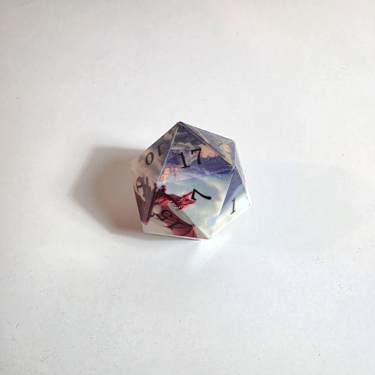 Soaring Dragon Sharp Edge Resin Dice Set