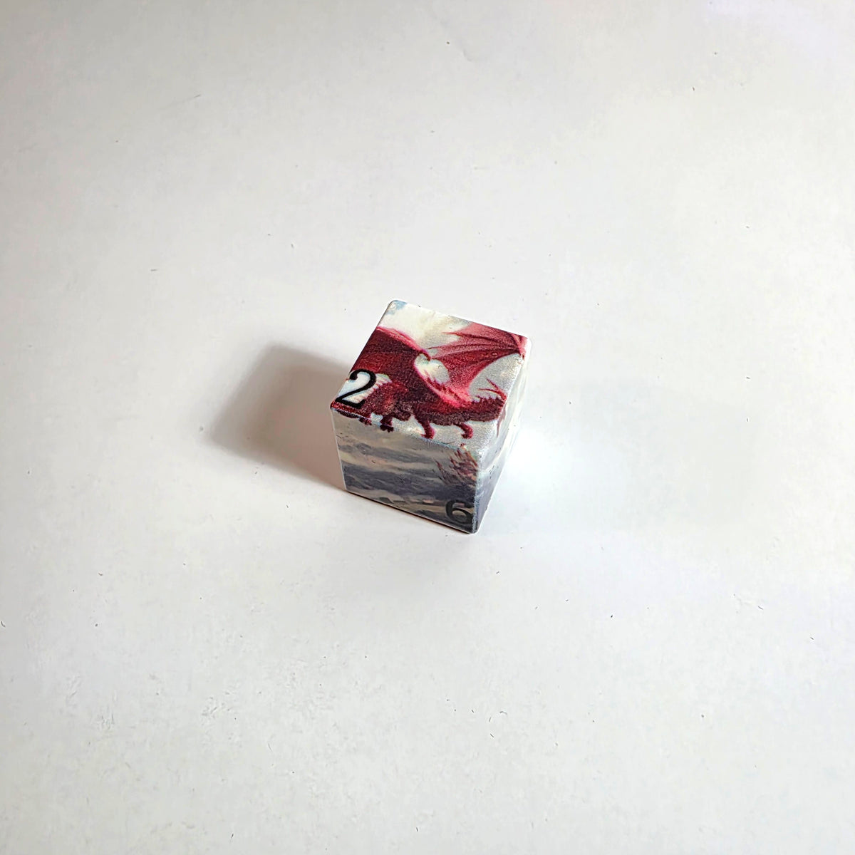 Soaring Dragon Sharp Edge Resin Dice Set