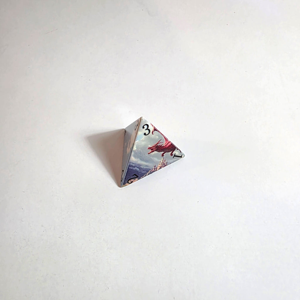 Soaring Dragon Sharp Edge Resin Dice Set