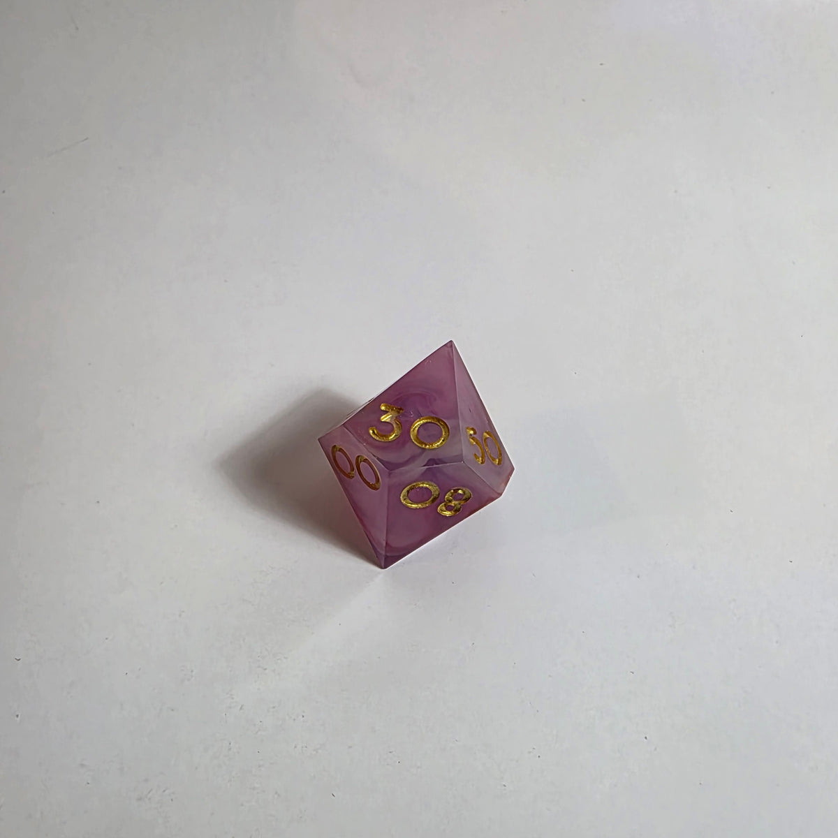 Candy Floss Cloud Sharp Edge Resin Dice Set