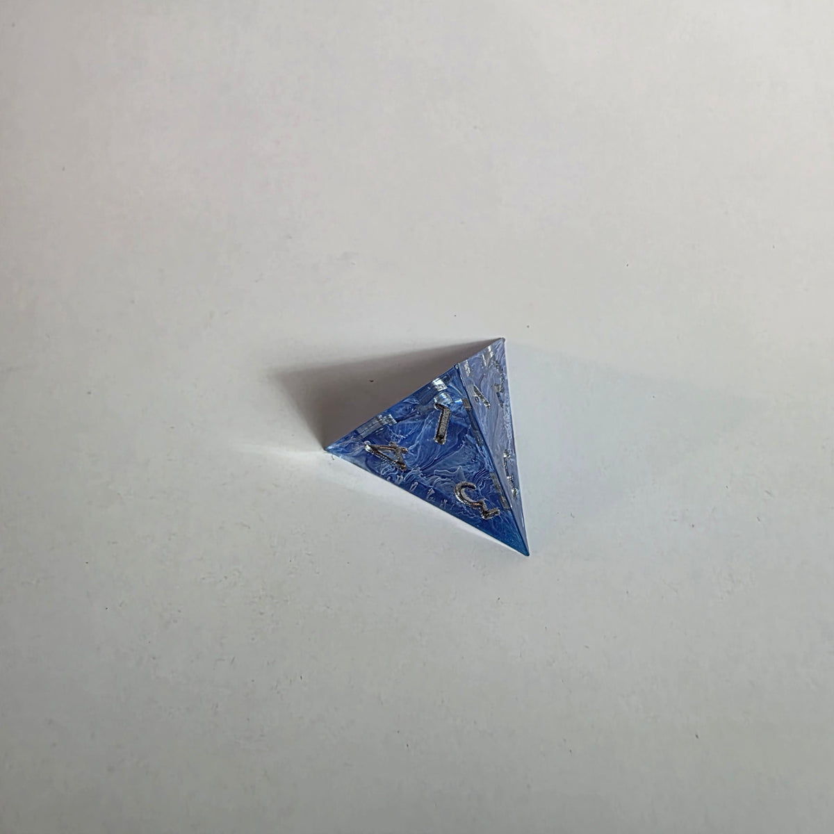 Deep Blue Waves Handmade Resin Dice Set
