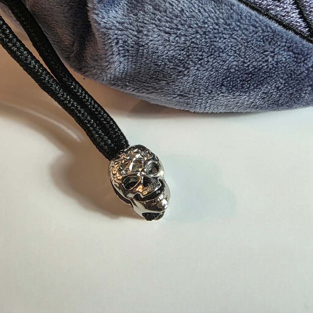 Blue Plush Dice Bag