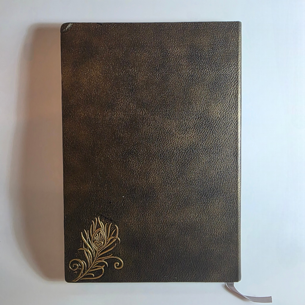 Brass Peacock Notebook
