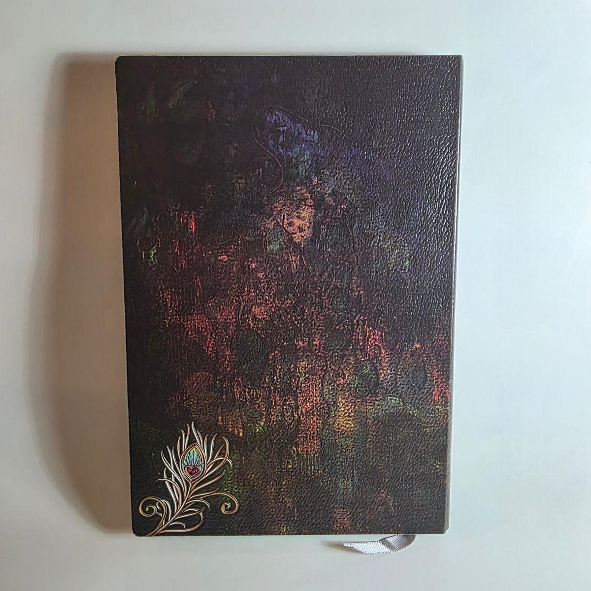 Buntes Pfau-Notizbuch