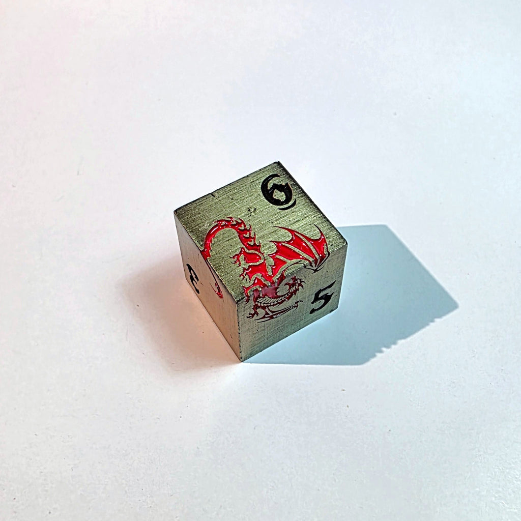 Set de dés en métal massif Vol du Dragon Rouge