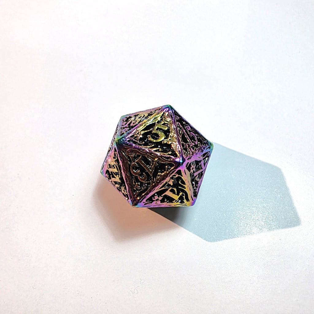 Set di dadi in metallo massiccio Chromatic Ruin