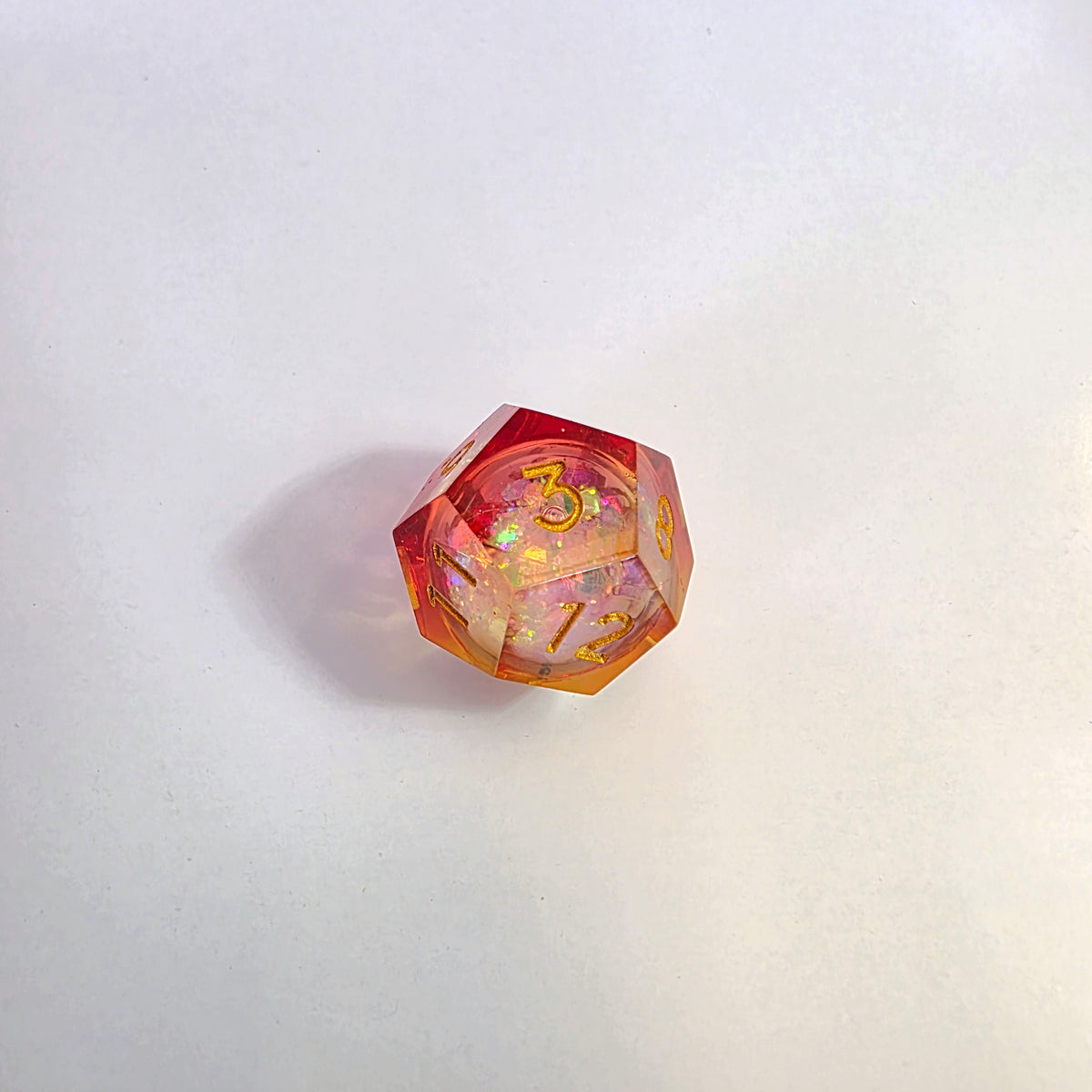 Sun Dance Liquid Core Resin Dice Set