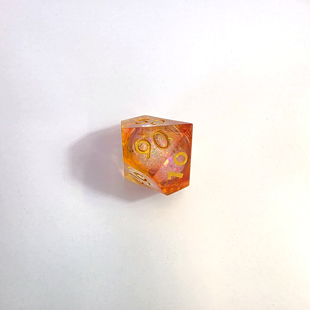 Sun Dance Liquid Core Resin Dice Set