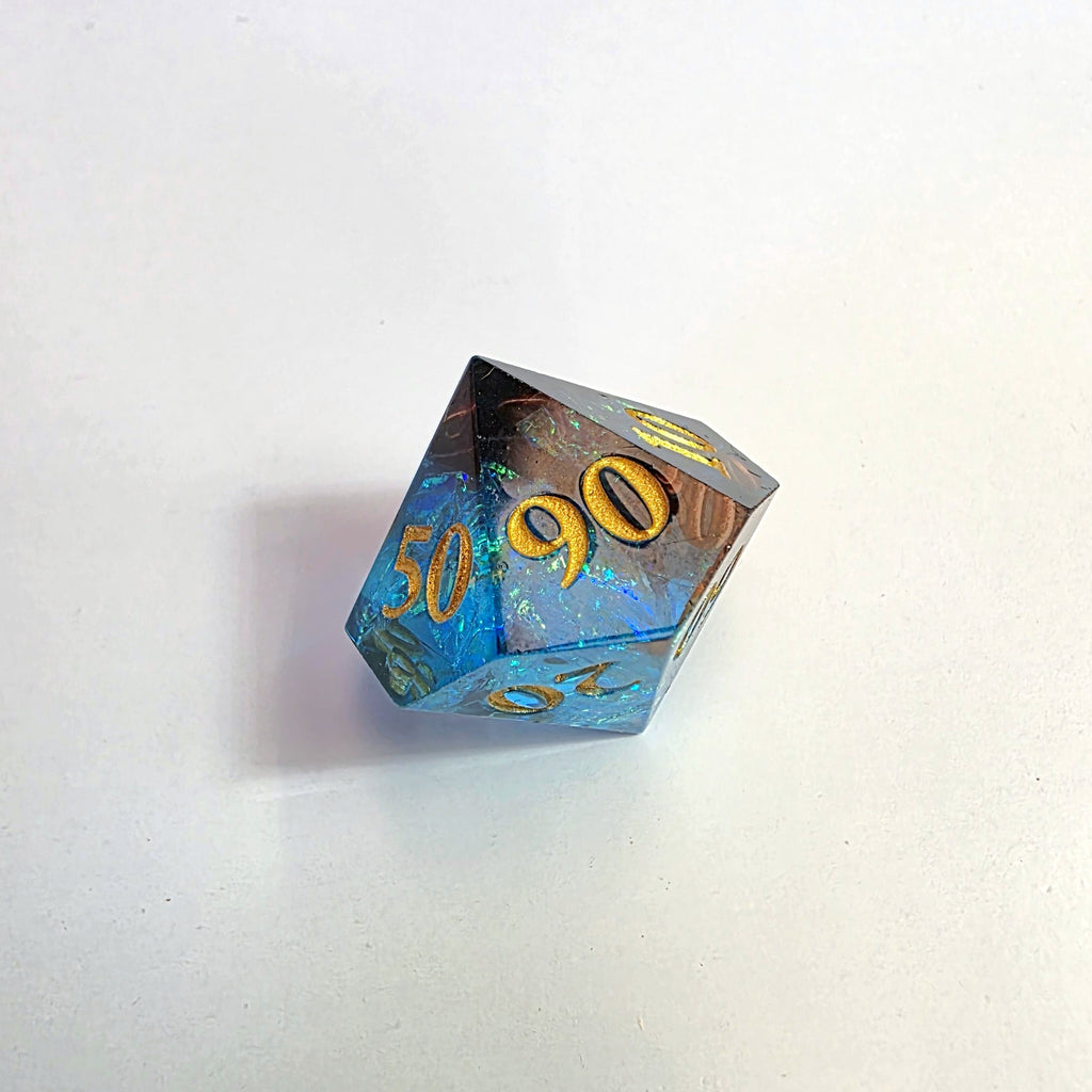 Muddied Waters Sharp Edge Resin Dice Set