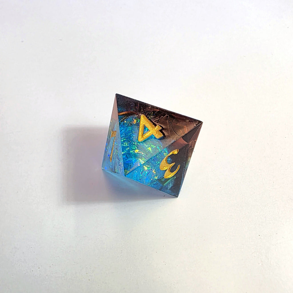 Muddied Waters Sharp Edge Resin Dice Set