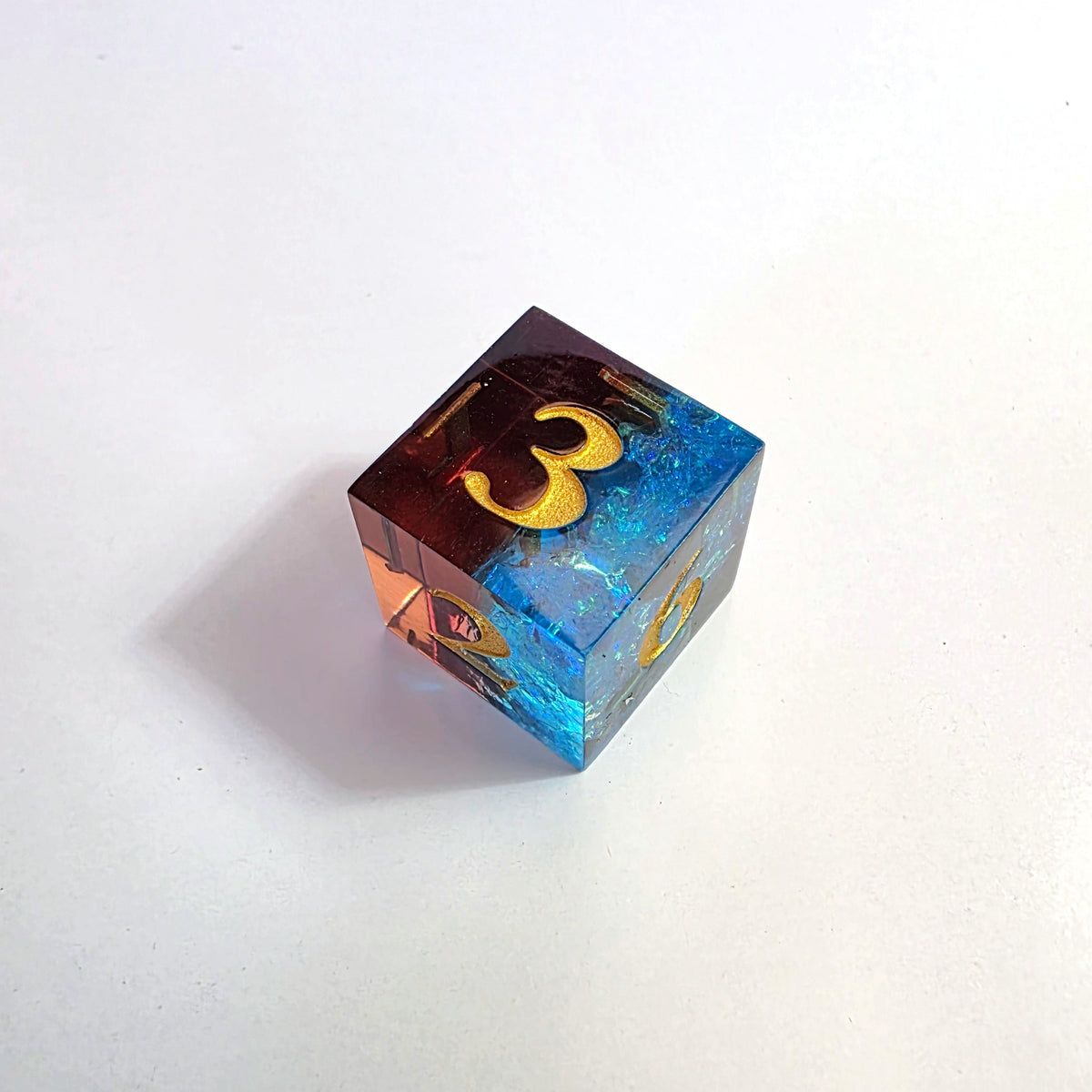 Muddied Waters Sharp Edge Resin Dice Set