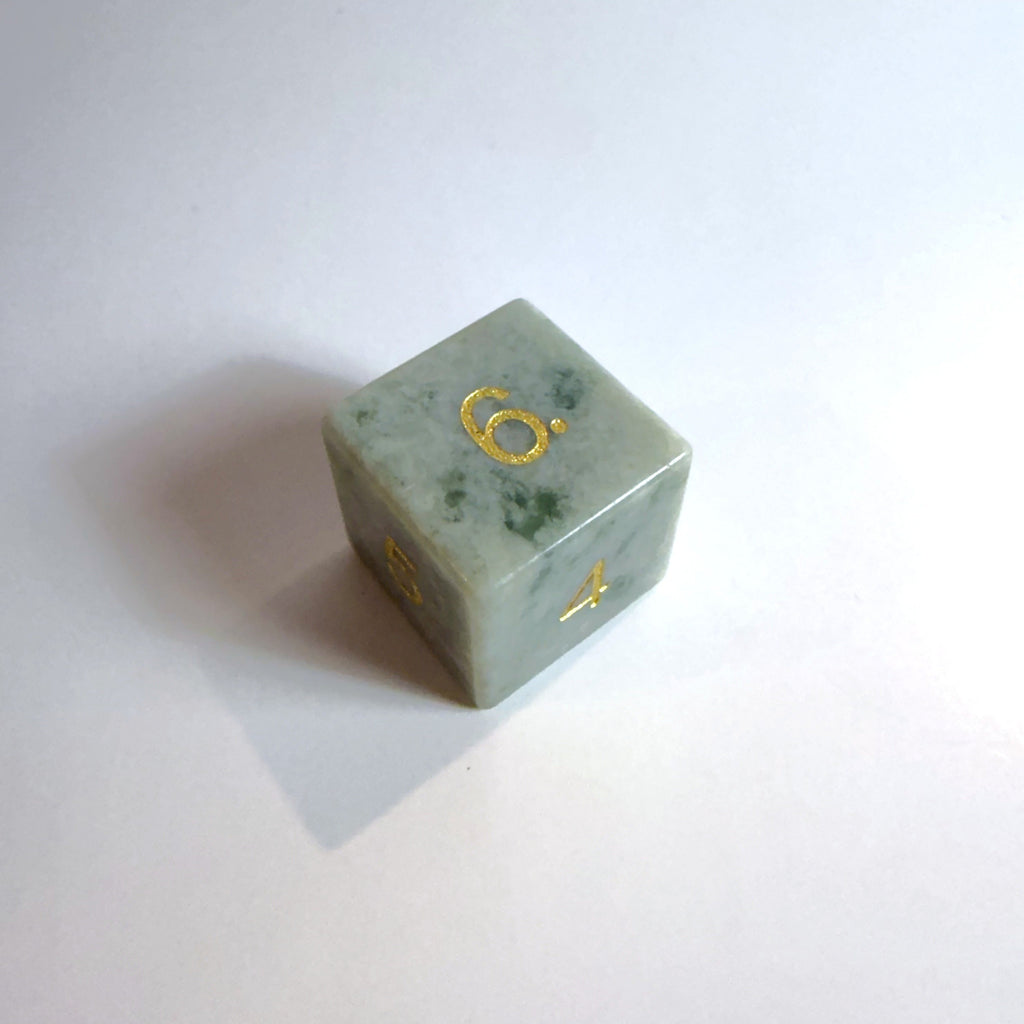 New Age Jade Gemstone Dice Set