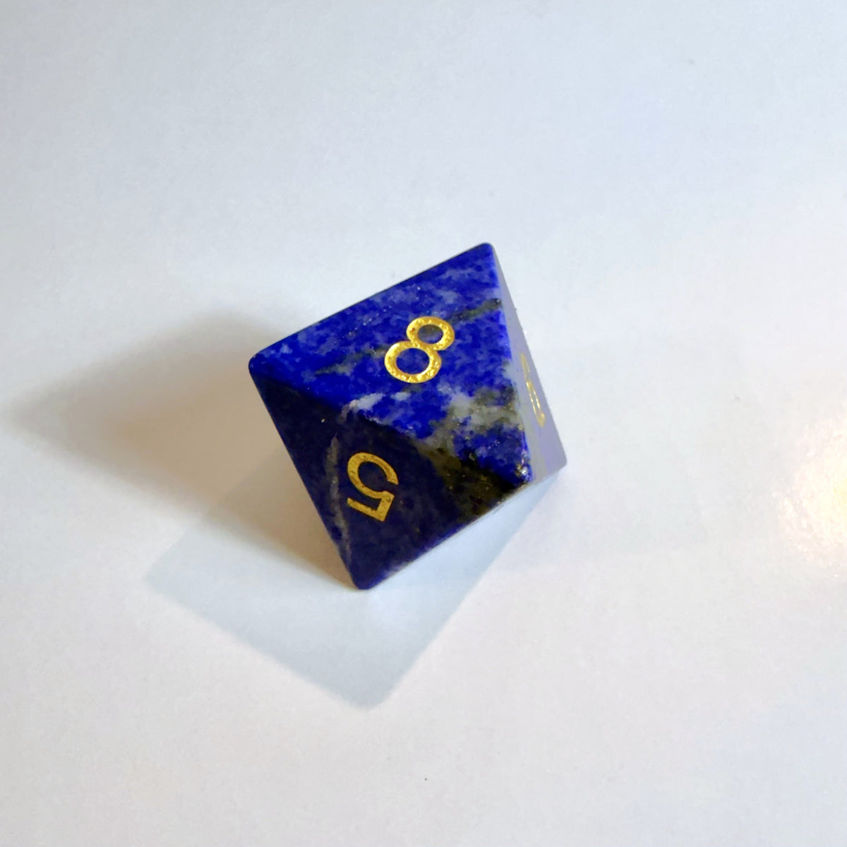 Set di dadi in pietra preziosa lapislazzuli