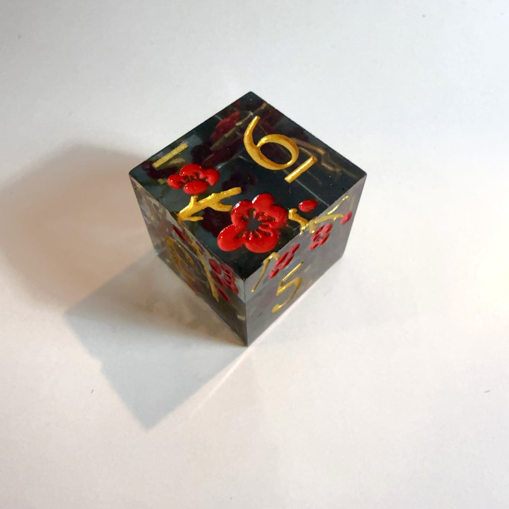 Shadow Blossom Sharp Edge Resin Dice Set
