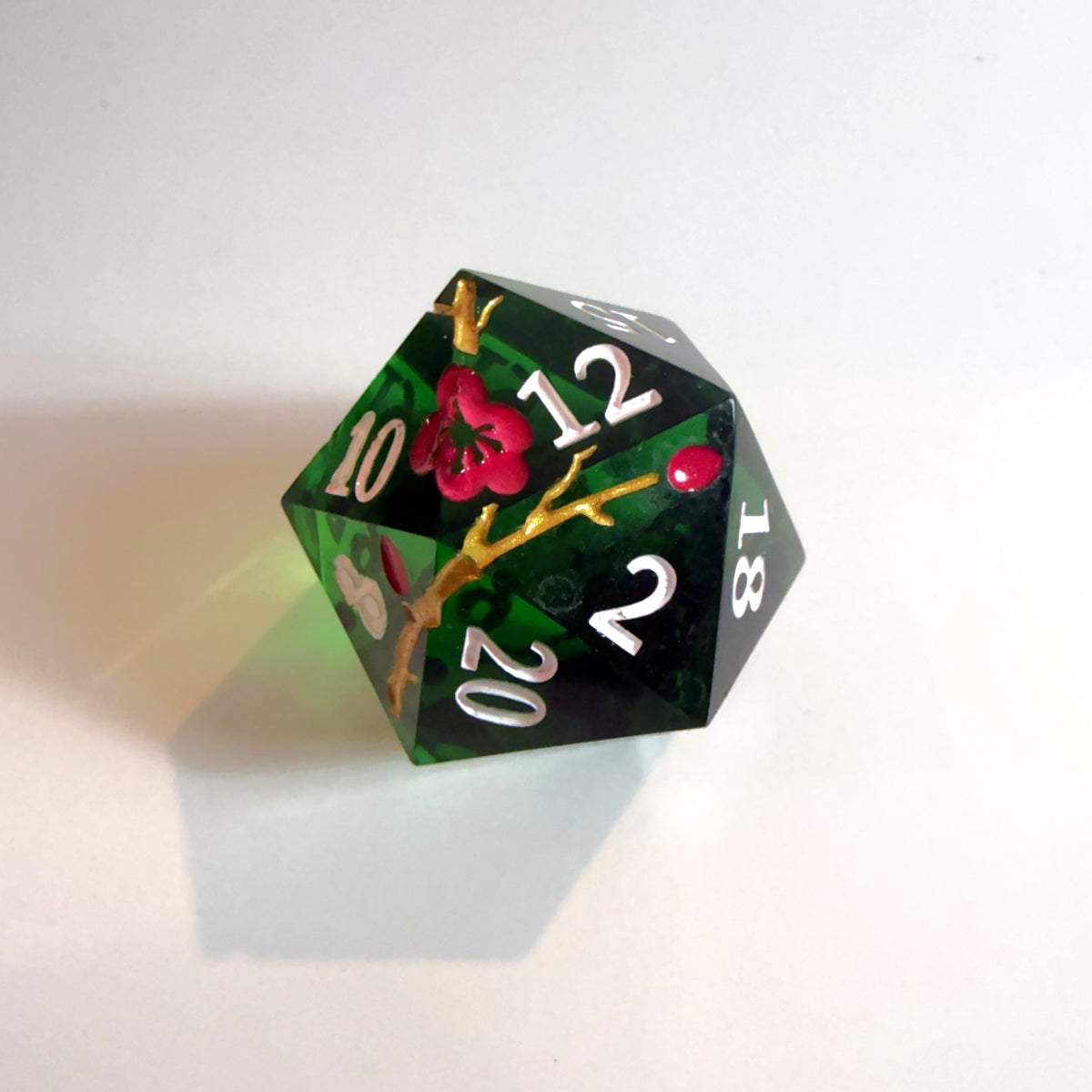 Spirit Blossom Sharp Edge Resin Dice Set