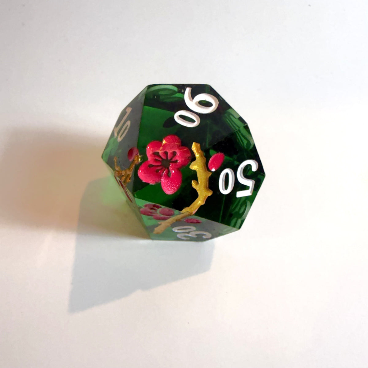 Spirit Blossom Sharp Edge Resin Dice Set