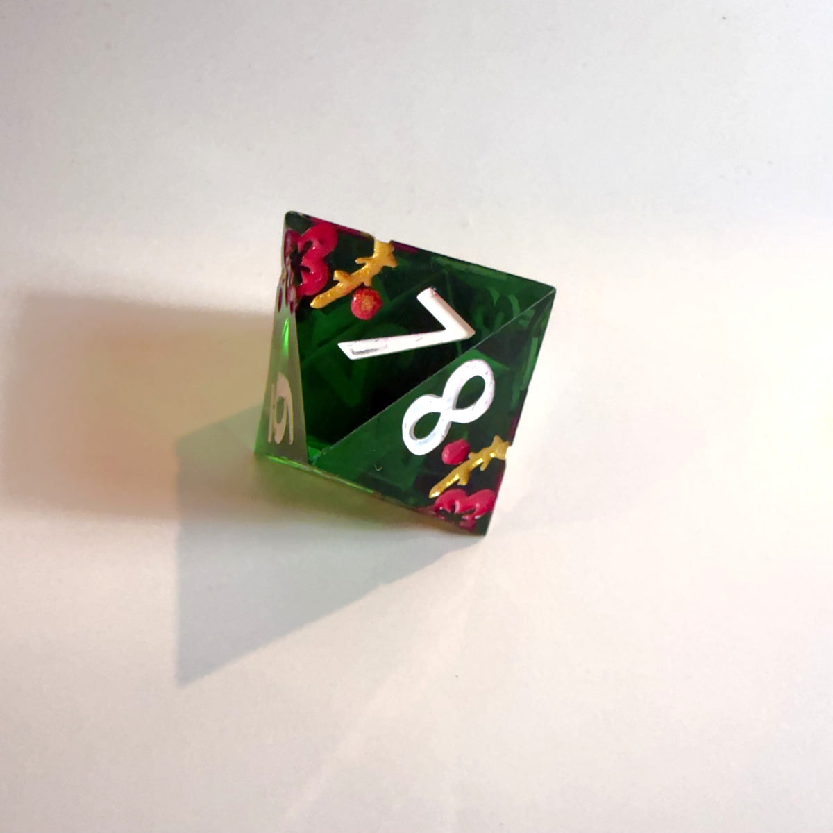 Jeu de dés en résine à bords tranchants Spirit Blossom