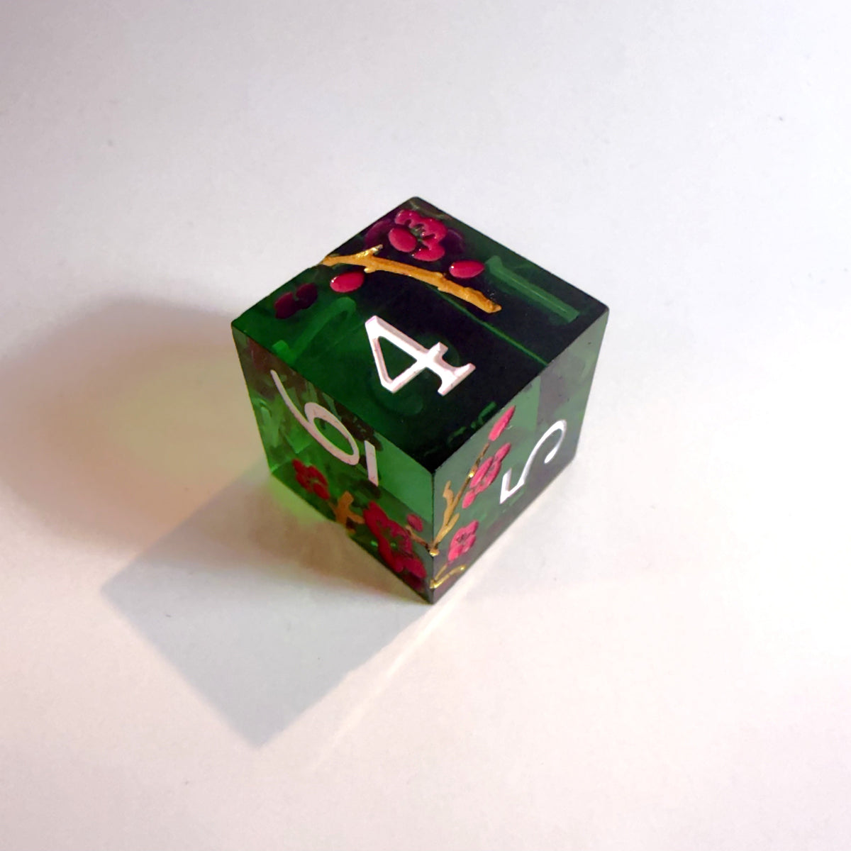 Jeu de dés en résine à bords tranchants Spirit Blossom